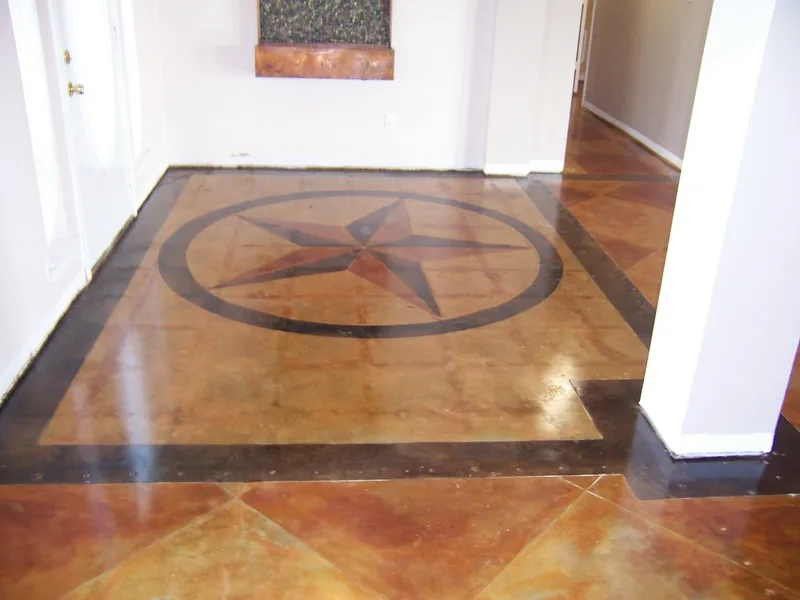 Texas Star Stained Concrete