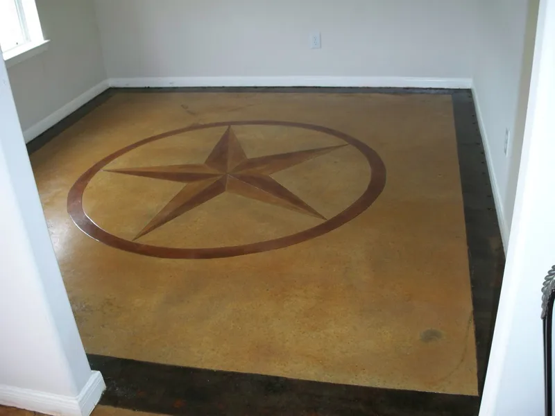 Room Sized Texas Star on an interior Remodel in Katy, Tx