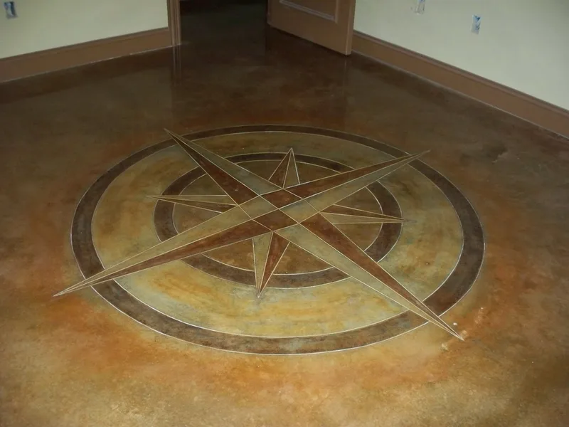 Compass Rose Scored into New Home