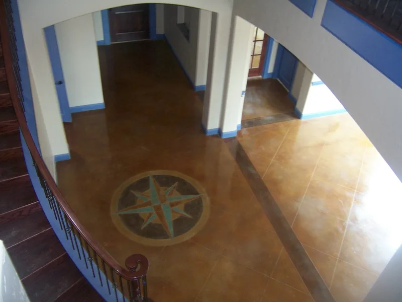 Custom Compass Rose for new custom home in dallas, tx