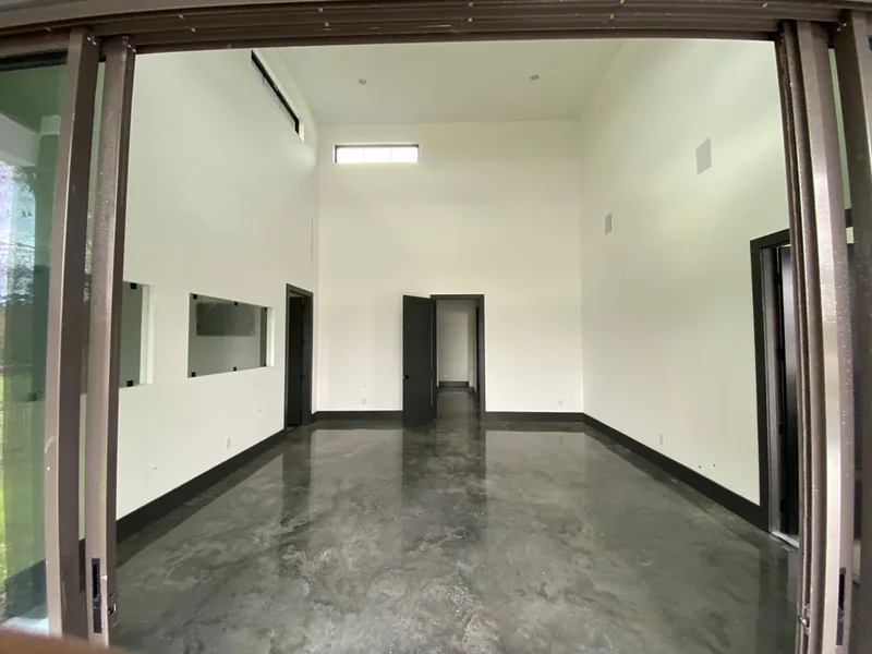 Gray Polished Concrete Floor