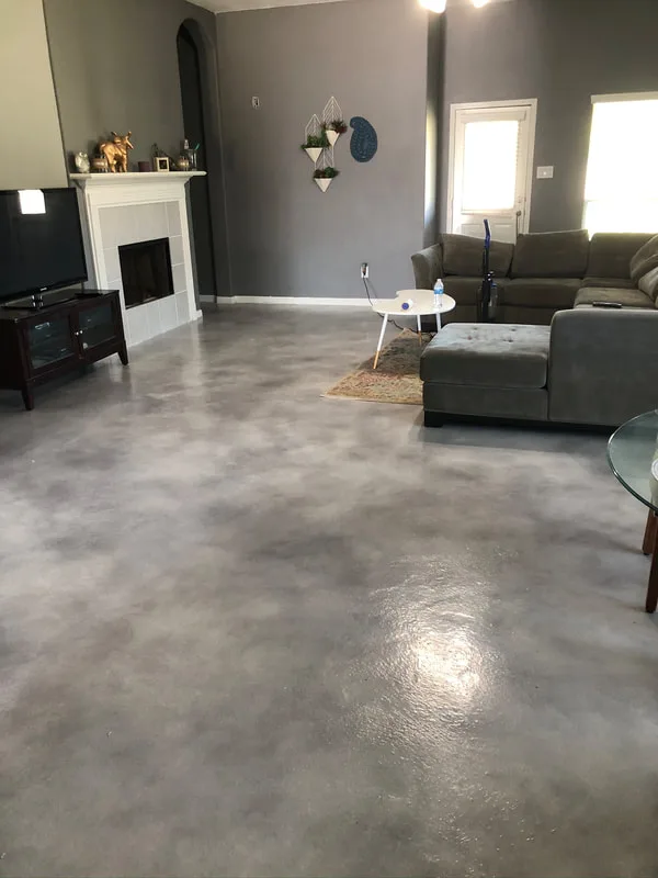 Stained Concrete Gray Overlay