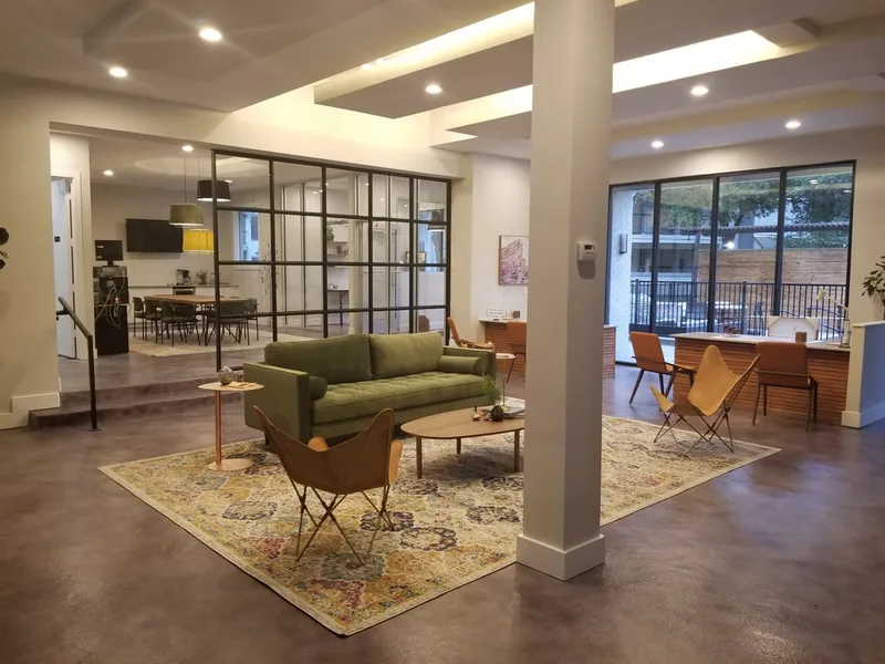 Modern Concrete Overlay Office