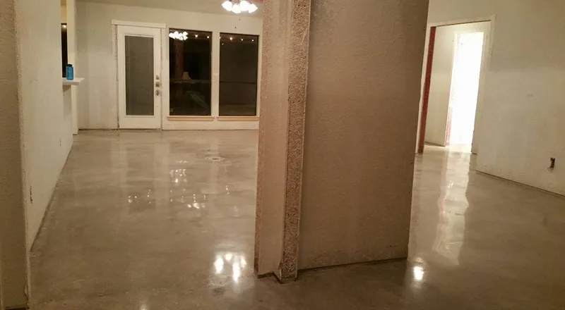 Natural Polished Concrete Floor in Lake Jackson